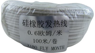 Силіконовий каучуковий нагрівальний провід 12/24/220 0.6R/m (18859)