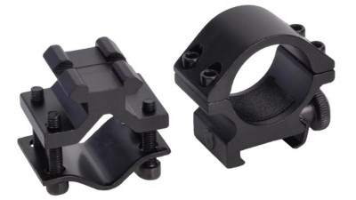 Кріплення на трубу 25мм алюміній зажим для ліхтаря приціла тримач (18909)