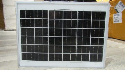 Сонячна панель полікристал 10W 18V 35*25см (18913)
