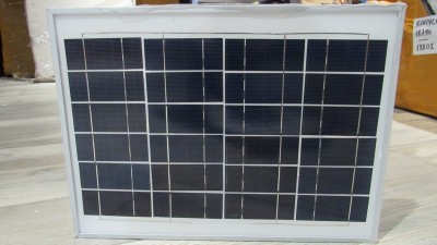 Сонячна панель полікристал 10W 6V 35*25см (18914)