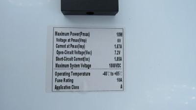 Сонячна панель полікристал 10W 6V 35*25см (10018914)