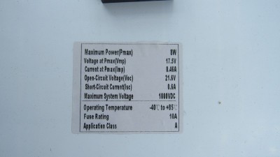 Сонячна панель полікристал 8W 18V 35*21см (18915)