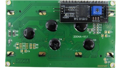 Дисплей LCD 2004 20*4 I2C Arduino синя підсвітка білі символи (18925)