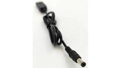 Кабель живлення роутера з перетворювачем DC5-DC9V USB-5.5 1А 90см (18962)