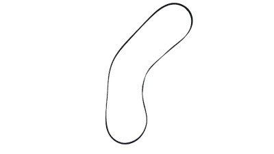 Ремінь 2GT-6 610мм закритий кільцевий 6мм 3D-принтера ЧПУ (18965)