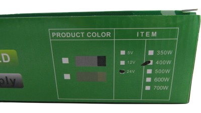 Блок живлення зовнішній непромокаємий 24V 16.5A S-400W-24 (19020)