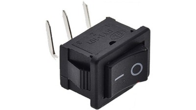 Перемикач KCD1 15*21мм 6A 250V кутовий контакт 3pin дві позиції (19039)