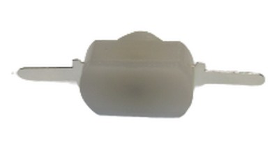 Кнопка фонарика біла з фіксацією 12*8*6мм (19060)