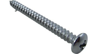 Саморіз з круглою голівкою 201 нержавіюча сталь M4 45мм 25шт (19103)