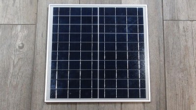 Сонячна панель 15W 9V 360*360мм  з кабелем DC (19187)