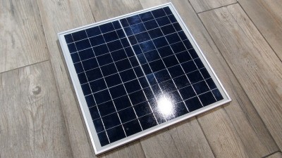 Сонячна панель 15W 9V 360*360мм  з кабелем DC (19187)