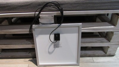 Сонячна панель 15W 9V 360*360мм  з кабелем DC (19187)