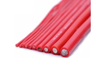 Кабель силіконовий термостійкий 10AWG 5.3кв.мм червоний 1м (19202)