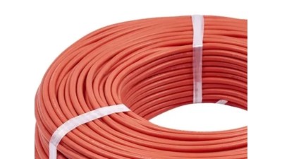 Кабель силіконовий термостійкий 10AWG 5.3кв.мм червоний 1м (19202)