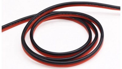 Кабель силіконовий термостійкий 10AWG 5.3кв.мм червоний 1м (19202)