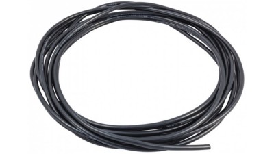 Кабель силіконовий термостійкий 10AWG 5.3кв.мм чорний 1м (19203)