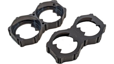 Холдер скошений двійний для збірки в батарею елемент 33140 2шт (19211)