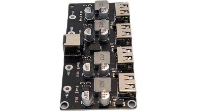 Модуль пониження напруги DC QC2.0 QC3.0 4*USB DC 5.5*2.5мм 6-32V to 5V (19230)