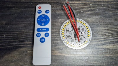 Лампа LED 25W 36 світлодіодів 5730 від акумулятора 3.2V з пультом (19258)