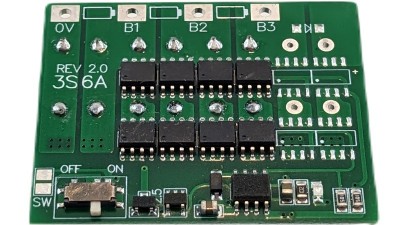 Універсальний активний конденсаторний балансир LiIon LiFePo LTO 3S 6A (19265)