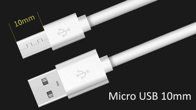 Кабель для зарядки телефону планшету подовжений Micro USB 10mm (19298)