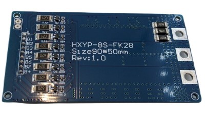 Плата BMS LiFePo 8S 28V 28A HXYP-8S-FK28 (19311)