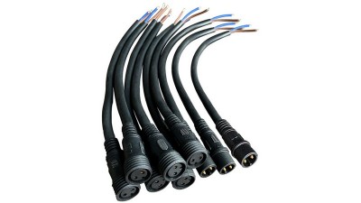 Зовнішній водонепроникний конектор тато-мама 2.5мм 0.3м (19313)