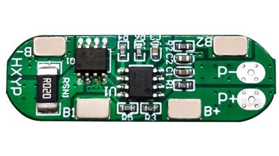 Плата BMS LiIon 14500 3S 12V 2A HXYP-3S-TE14 (19314)