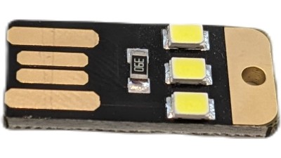 Ліхтарик мініатюрний нічник LED USB 5V холодне світло (19327)