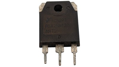 Транзистор польовий 25N120 IGBT N 1200V 25A TO3P випаяний (19362)