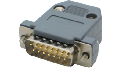 Штекер монтажний під кабель DB15 Male (19375)
