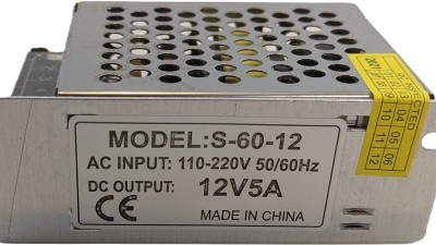 Блок живлення металевий ледівський 12V 5A 60W S-60-12 (19377)