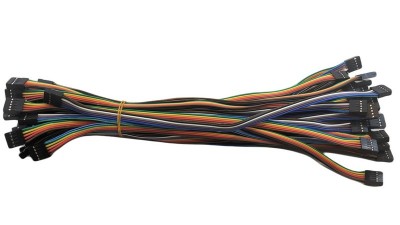 Кабельний шлейф Dupont 5pin 2 ряди 2.54мм 310мм (19386)