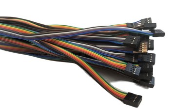 Кабельний шлейф Dupont 5pin 2 ряди 2.54мм 310мм (19386)