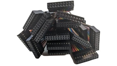 Кабельний шлейф Dupont 9pin 2 ряди 2.54мм 310мм (19390)