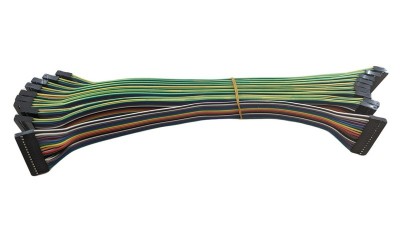 Кабельний шлейф Dupont 16pin 2 ряди 2.54мм 310мм (19395)