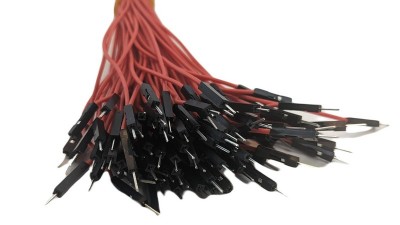 Кабель джгут Dupont силікон 30см тато тато червоний 1шт (19397)