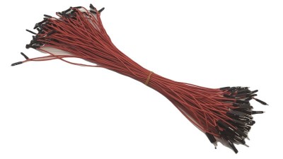 Кабель джгут Dupont силікон 30см тато тато червоний 1шт (19397)