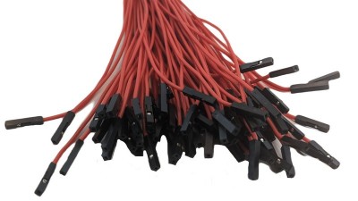 Кабель джгут Dupont силікон 30см мама мама червоний 1шт (19399)