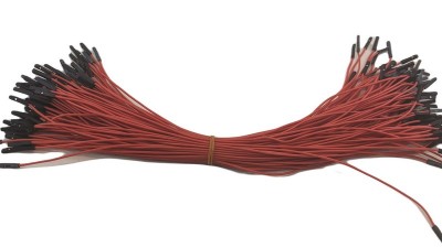 Кабель джгут Dupont силікон 30см мама мама червоний 1шт (19399)