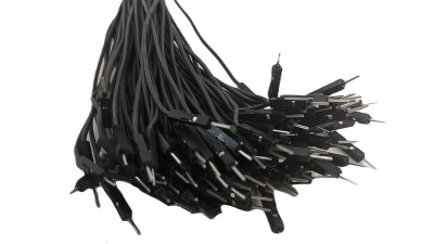 Кабель джгут Dupont силікон 30см тато тато чорний 1шт (19402)