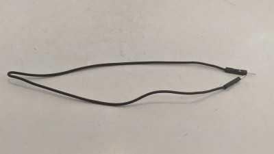 Кабель джгут Dupont силікон 30см тато тато чорний 1шт (19402)