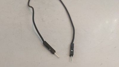 Кабель джгут Dupont силікон 30см тато тато чорний 1шт (19402)