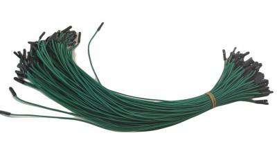 Кабель джгут Dupont силікон 30см мама мама зелений 1шт (19403)