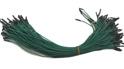 Кабель джгут Dupont силікон 30см тато мама зелений 1шт (19404)