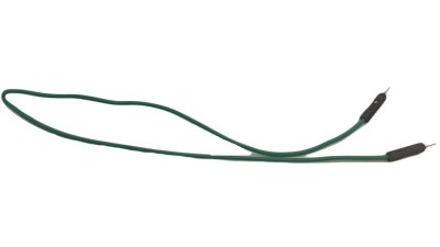 Кабель джгут Dupont силікон 30см тато тато зелений 1шт (19405)