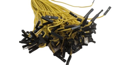 Кабель джгут Dupont силікон 30см тато мама жовтий 1шт (19407)