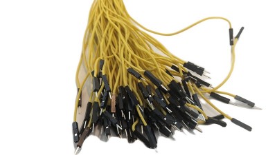 Кабель джгут Dupont силікон 30см тато тато жовтий 1шт (19408)