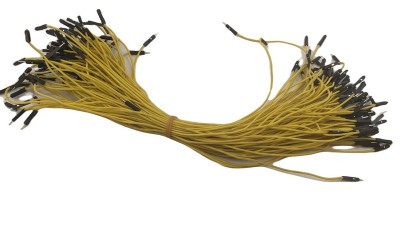 Кабель джгут Dupont силікон 30см тато тато жовтий 1шт (19408)