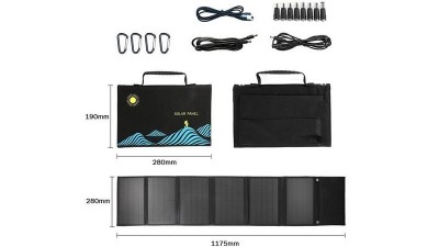 Портативна сонячна панель Solar Bag W50F6 50W 2*USB DC18V (19423)